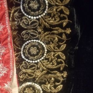 Embroidered velvet shawls
